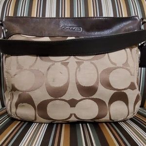 Coach signature purse hobo bag